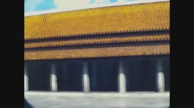 BANGKOK, THAILAND 1970: 70 'lerde geleneksel Tayland binası