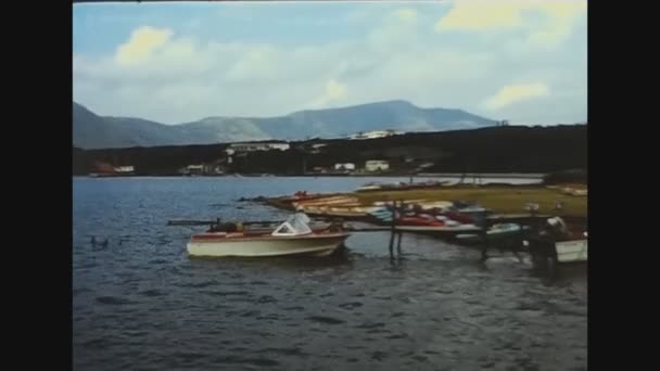 Kyushu Giappone Maggio 1974 Ikeda Vista Lago Negli Anni — Video Stock