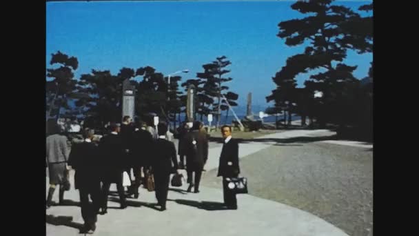 Sagawa Japan Květen 1974 Pohled Přístav Sagawa Letech — Stock video