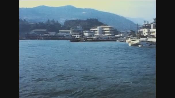 Sagawa Japonya Mayıs 1974 Lerde Sagawa Liman Manzarası — Stok video