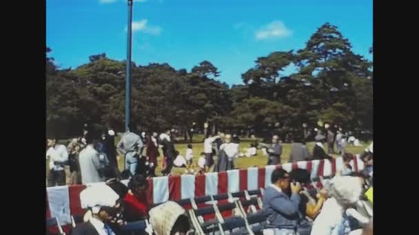 Kyoto Japão Maio 1974 Desfile Tradicional Festival Aoi Kyoto Japão — Vídeo de Stock