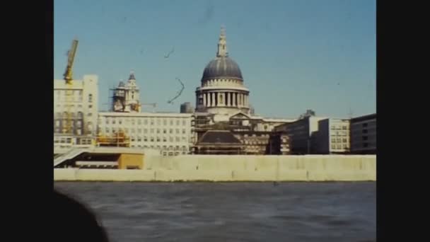 Londýn Spojené Království Červen 1974 Katedrála Pavla Letech — Stock video