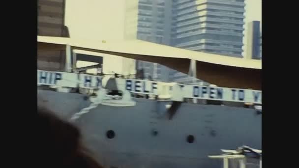 Londýn Spojené Království 1974 Loď Hms Belfast Letech — Stock video