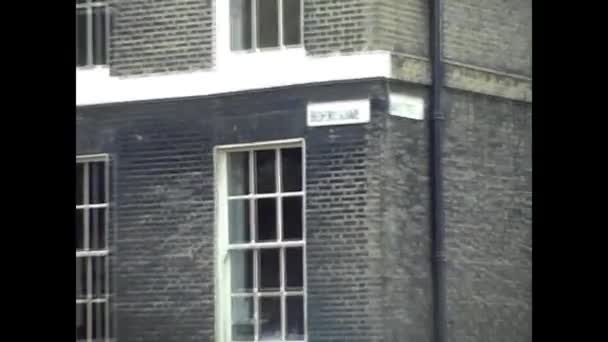 Londres Reino Unido Junio 1974 London Street View — Vídeo de stock