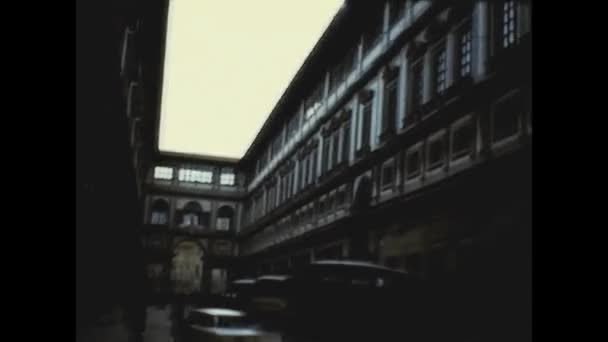 Florenz Italien Oktober 1974 Piazza Della Signoria Florenz Den 70Er — Stockvideo