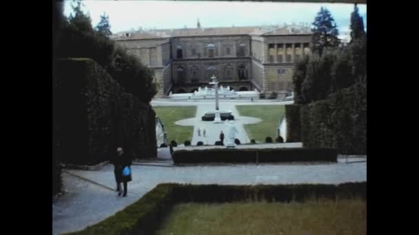 Florença Itália Outubro 1974 Parque Villa Salviati Florença Nos Anos — Vídeo de Stock