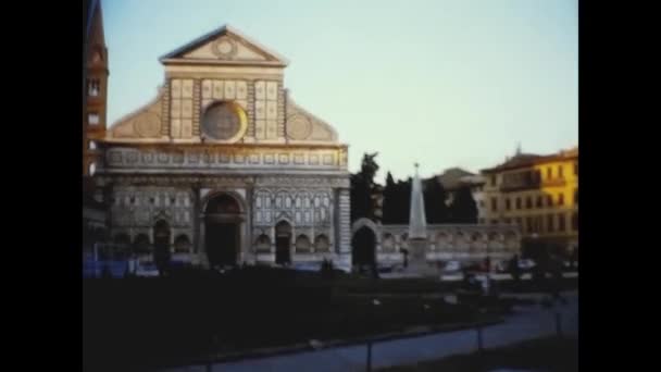 Florenz Italien Oktober 1974 Detail Des Florentiner Doms Den 70Er — Stockvideo