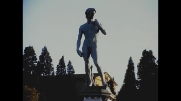 Florencia Italia Octubre 1974 Monasterio Florencia Los Años — Vídeo de stock