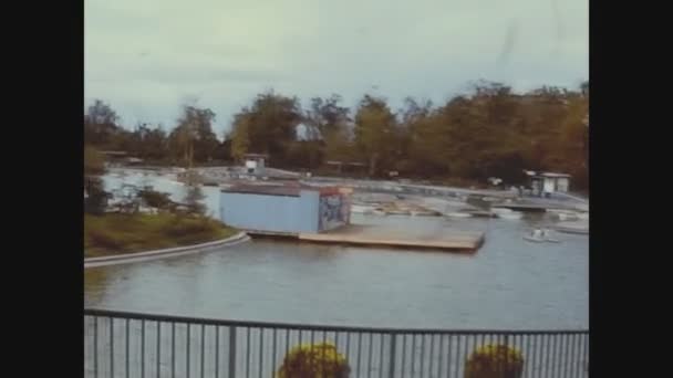 Mexico City Mexico October 1974 Floating Gardens Xochimilco — стокове відео