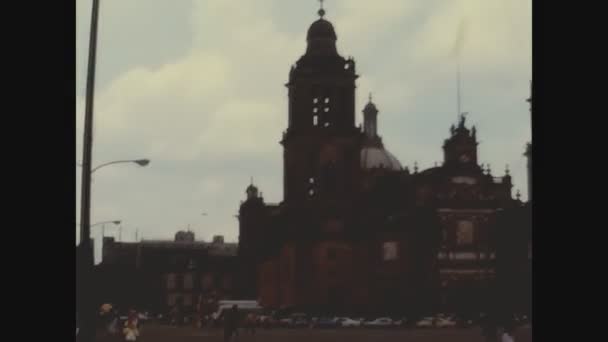 Mexico City Mexico October 1974 Мехіканський Міський Собор — стокове відео