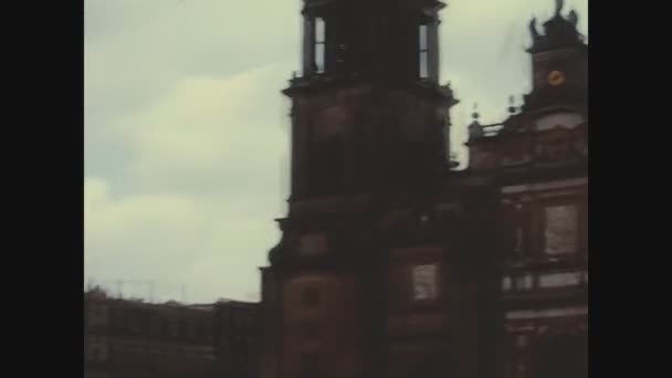 Ciudad México México Octubre 1974 Plaza Constitución Ciudad México Los — Vídeo de stock