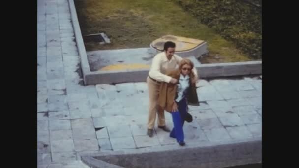 Mexiko Stadt Mexiko Oktober 1974 Lustiges Brautpaar Den Siebzigern — Stockvideo