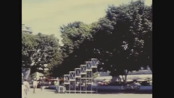 Куернавака Мехико Октор 1974 Дворец Правительства Штата Морелос — стоковое видео