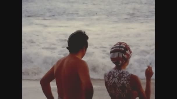 Espiritu Santo Island Mexico August 1974 People Sea Vacation — Stock Video