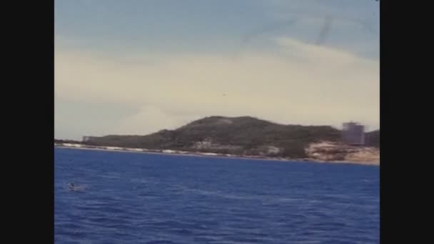 Espiritu Santo Island Mexico August 1974 Pobřeží Paz Mexiku Letech — Stock video