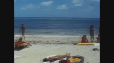 SAINT CROIX, VIRGIN Adaları Mayıs 1973: İnsanlar 70 'lerde Karayipler' de tatil yapıyor