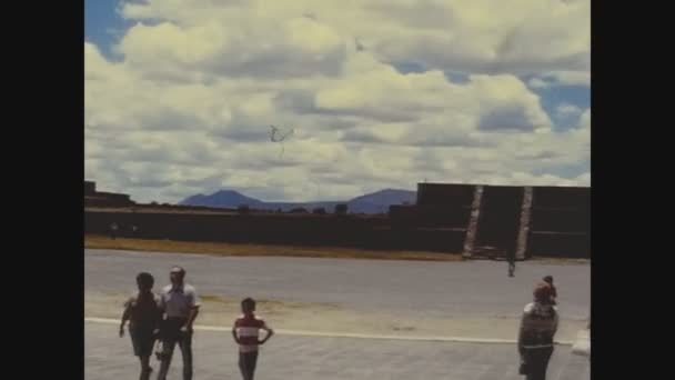 Teotihuacan México Mayo 1974 Pirámides Centro Arqueológico Teotihuacán — Vídeos de Stock