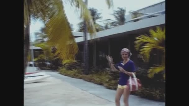 San Croix Isole Vergine Maggio 1973 Gente Vacanza Caraibica Negli — Video Stock