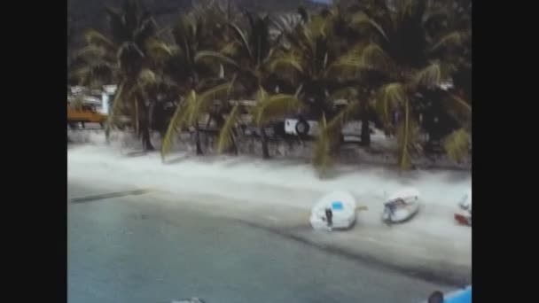 San Croix Islas Virgen Mayo 1973 Paisaje Insular Caribeño Los — Vídeo de stock