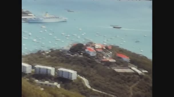 Saint Croix Îles Virgines Mai 1973 Paysage Insulaire Des Caraïbes — Video