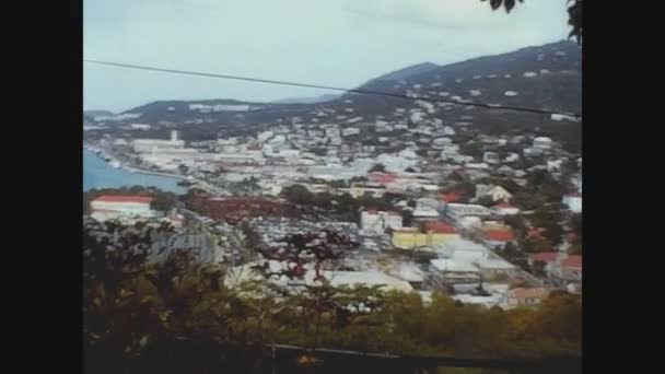Saint Croix Virgin Islands Maj 1973 Krajobraz Wysp Karaibów Latach — Wideo stockowe