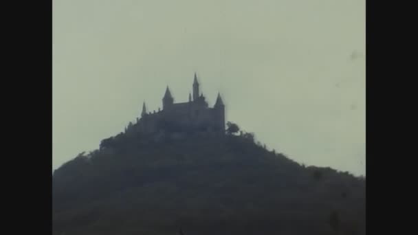 Hohenzollern Γερμανια Οκτωβριοσ 1974 Hohenzollern Κάστρο Στη Δεκαετία Του — Αρχείο Βίντεο
