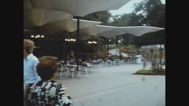 Rottenburg Alemania Octubre 1974 Exposición Jardinería Los Años — Vídeos de Stock