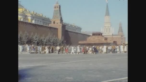 Moscú Rusia Octubre 1979 Plaza Roja Moscú Los Años — Vídeos de Stock