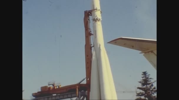 Moscow Russia Eki 1979 Vostok Uzay Parkı Vdnkh Moskova — Stok video