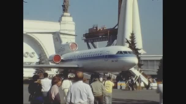 Moscow Rússia Outubro 1979 Parque Espacial Vostok Vdnkh Moscou — Vídeo de Stock