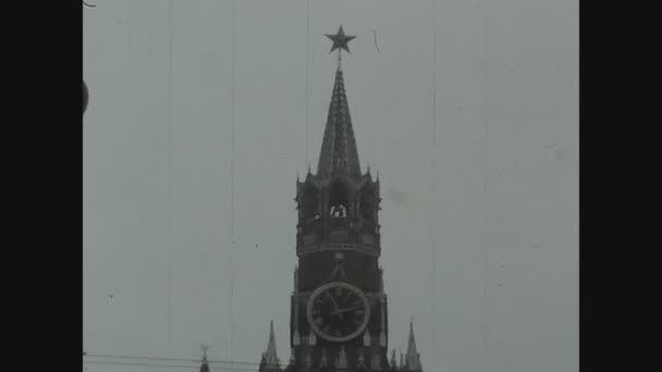 Moscou Russie Octobre 1969 Place Rouge Moscou Dans Les Années — Video