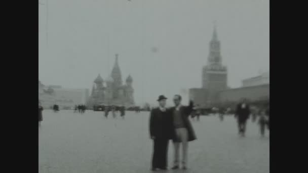 Moscow Oroszország Október 1969 Moszkva Vörös Tér Években — Stock videók