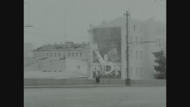 Moscou Russie Octobre 1969 Place Rouge Moscou Dans Les Années — Video