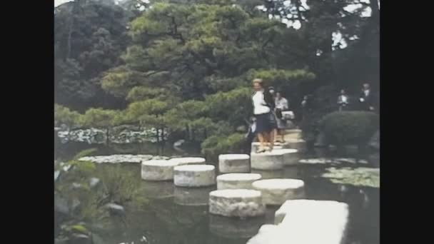 Уоккуса Япония 1974 Парк Нара Японии — стоковое видео