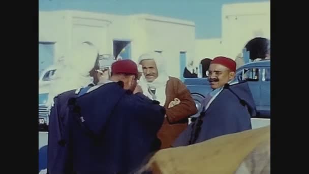 Carthage Tunisia Juni 1960 Carthago Straatbeeld Jaren — Stockvideo