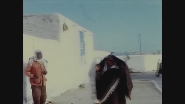 Картаж Тунис Июнь 1960 Карфаген Улица Людей Годах — стоковое видео