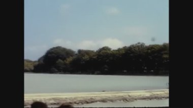 BUDAPEST, HUNGARY HAZİRAN 1962: 60 'larda Tuna Macaristan' a seyahat