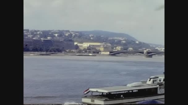 Budapest Hongarije Juni 1962 Boedapest Uitzicht Van Boven Jaren — Stockvideo