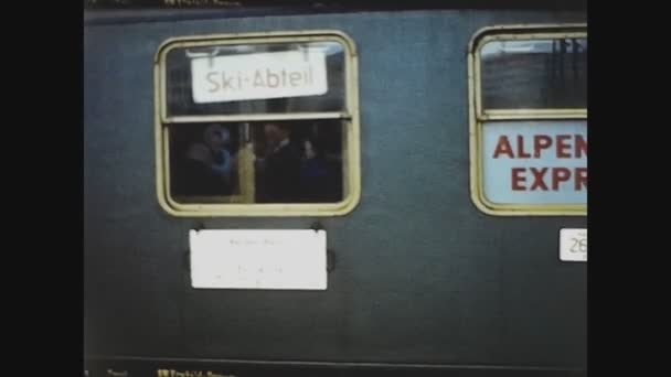 Ehrenburg Jermany November 1967 Stasiun Kereta Konduktor Pada Tahun — Stok Video