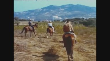 LLORET DE MAR, İspanya Haziran 1965: 60 'larda at gezisi