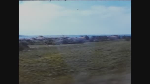 1965年 昭和40年 6月スペイン ロレット マル60年代の海岸風景 — ストック動画
