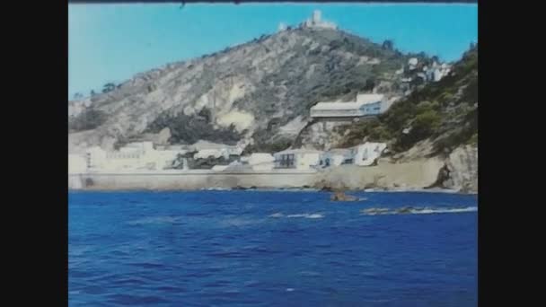 Lloret Mar Spain June 1965 Costa Brava Seascape — Stock Video