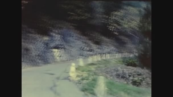 Lugano Svizzera Maggio 1963 Viaggi Strade Svizzere Montagna Negli Anni — Video Stock