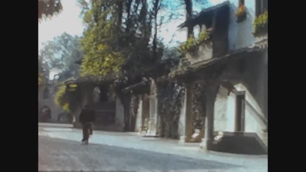 Lugano Switness Zerland Mayıs 1963 Larda Lugano Sokak Manzarası — Stok video
