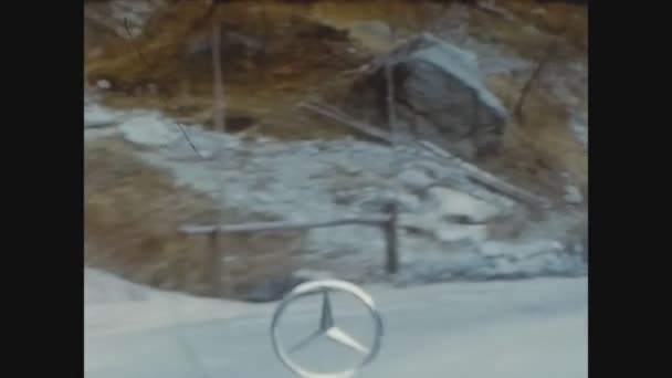 Lugano Switzerland May 1963 대배지가 메르세데스 자동차 — 비디오
