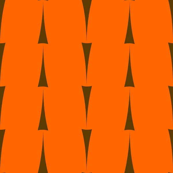 Kachelvektormuster mit schwarzen Pfeilen auf orangefarbenem Hintergrund — Stockvektor
