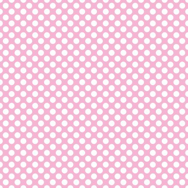 Sorunsuz vektör desen döşemesi pastel pembe arka plan üzerinde beyaz lekeli ile