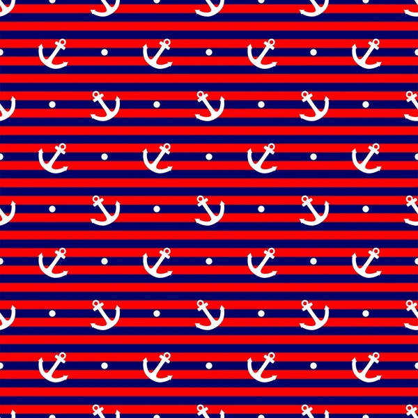 Tile sailor vector pattern — Stock Vector