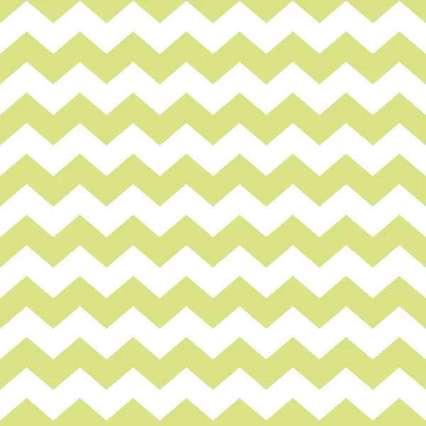 Zig zag chevron groen en wit tegel vector patroon — Stockvector