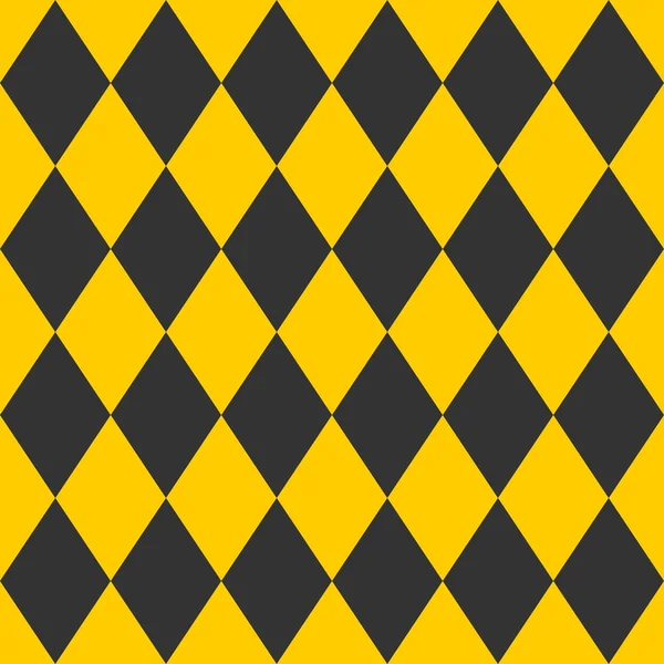 Carrelage motif vectoriel noir et jaune — Image vectorielle